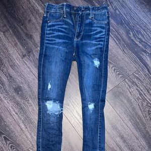 hollister ripped jeans